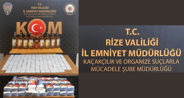 Rize’de kaçakçılık uygulamalarında son 1 ayda 11 kişi hakkında adli işlem yapıldı
