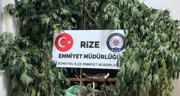 Rize’de uyuşturucu operasyonu