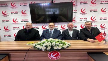 Yeniden Refah Partisi Rize İl Başkanı Zerdeci, Trump’ın Gazze’ye yönelik açıklamalarına karşı basın açıklaması yaptı