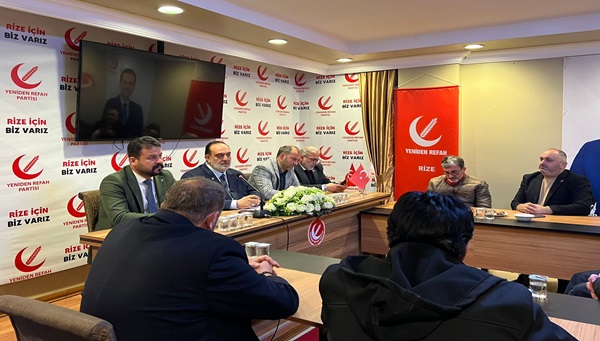 Yeniden Refah Partisi Rize Ocak Ayı İl Divan Toplantısı yapıldı